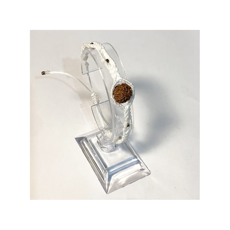 Макраме гривна с Рудракша | Photon Jewelry