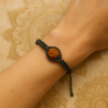 Макраме гривна с Рудракша | Photon Jewelry