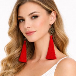 Muladhara Chakra Earrings – Root Chakra | Handmade